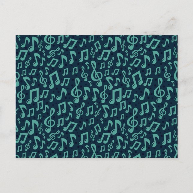 Music pattern postcard (Front)