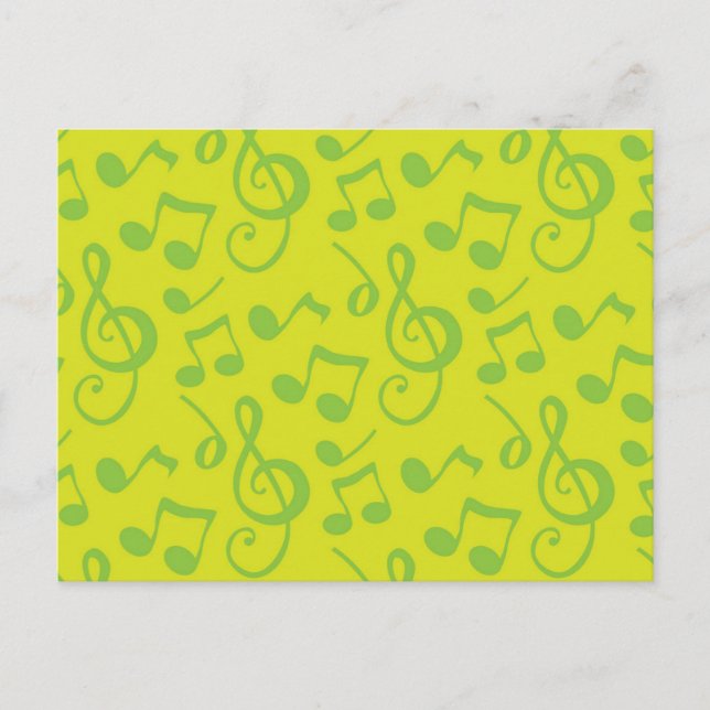Music pattern postcard (Front)