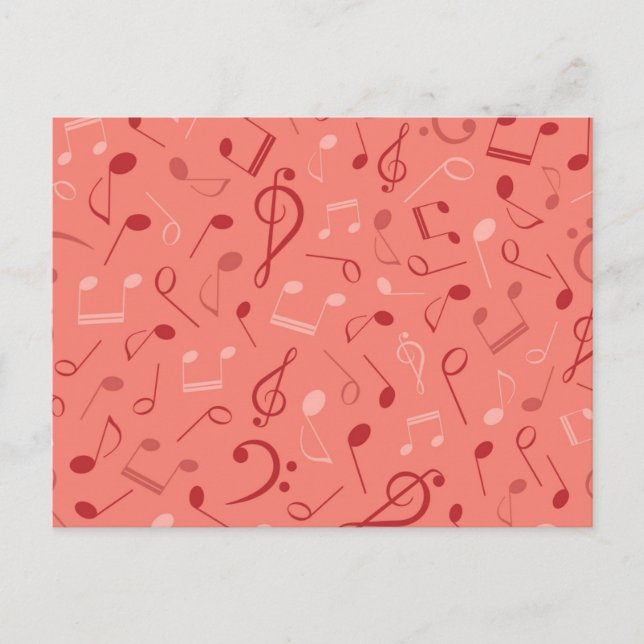 Music pattern postcard (Front)