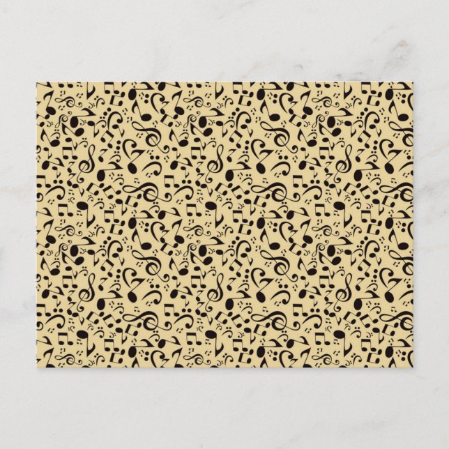 Music pattern postcard (Front)