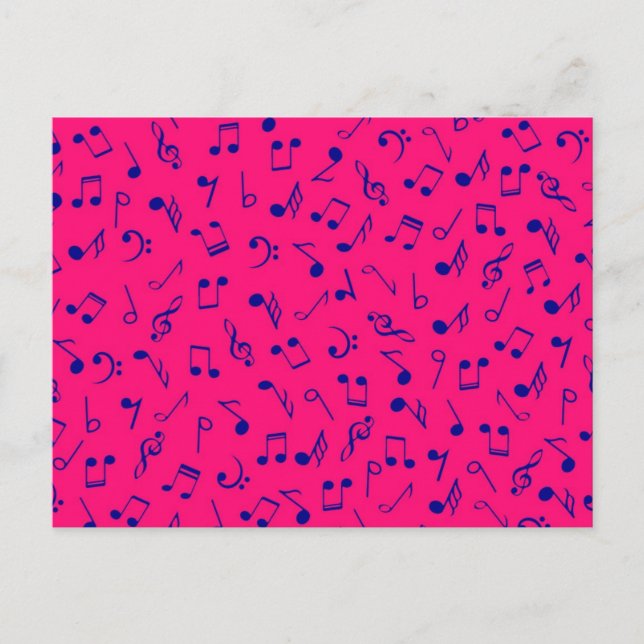 Music pattern postcard (Front)