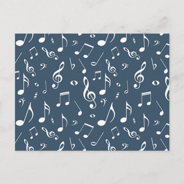 Music pattern postcard (Front)
