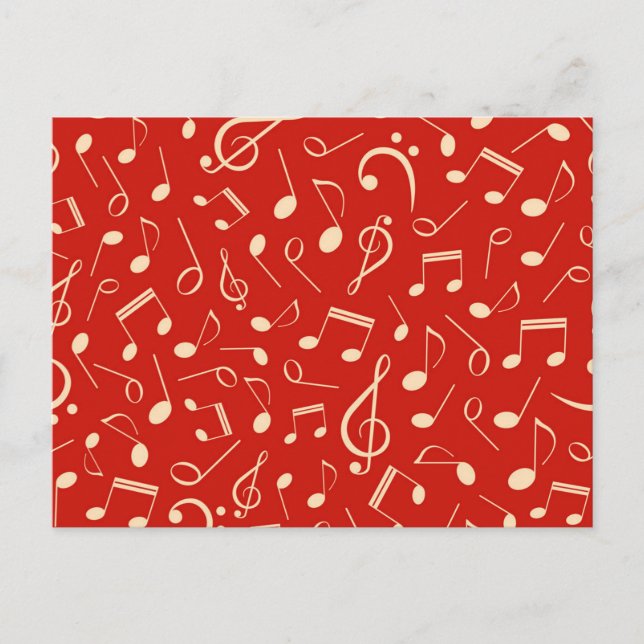 Music pattern postcard (Front)