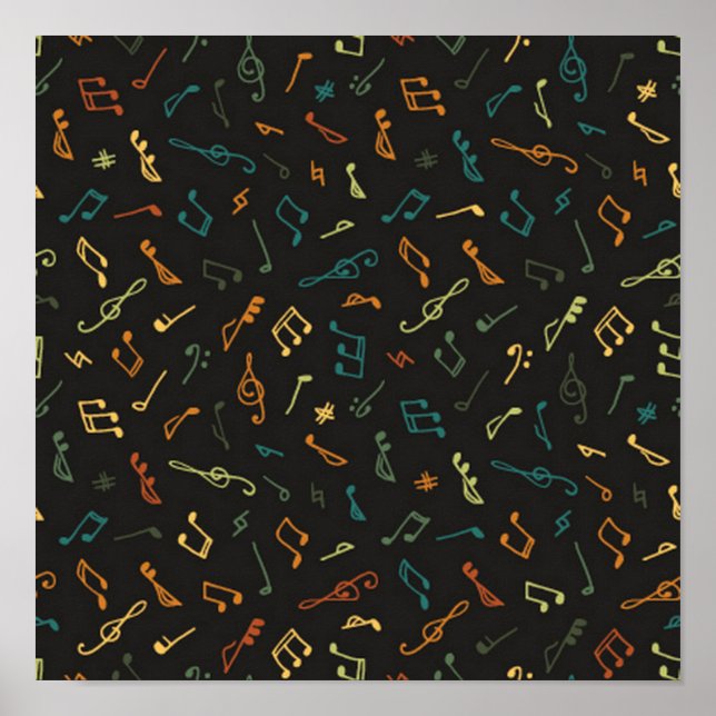 Music pattern poster (Front)
