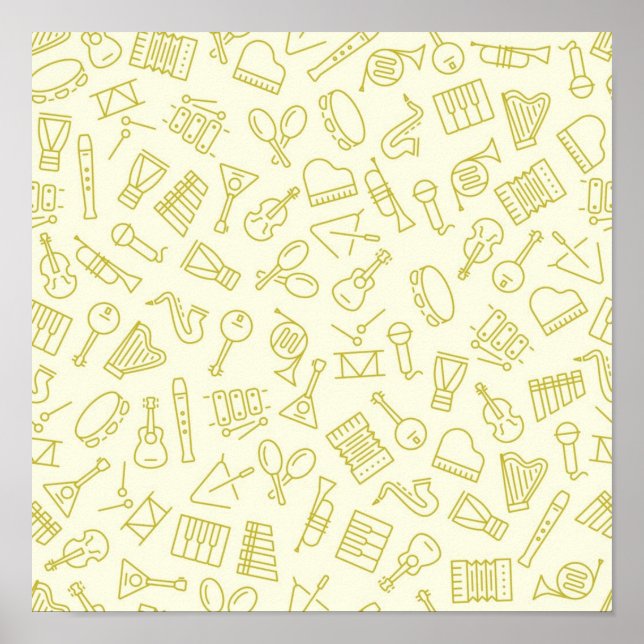 Music pattern poster (Front)