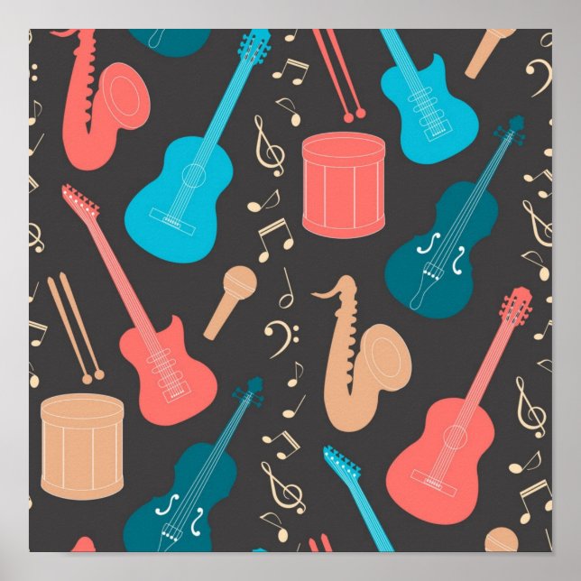 Music pattern poster (Front)