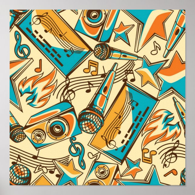 Music pattern poster (Front)