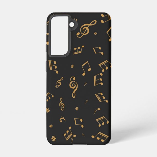 Music pattern samsung galaxy s21 case (Back)