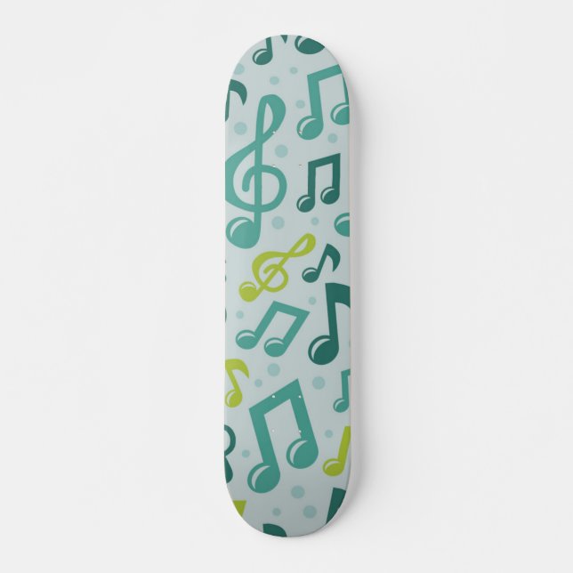 Music pattern skateboard (Front)