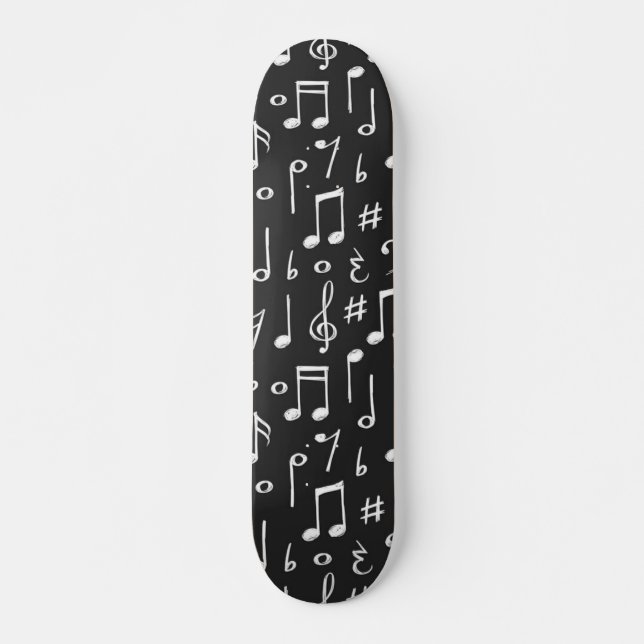 Music pattern skateboard (Front)