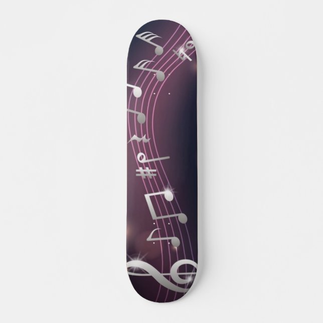 Music pattern skateboard (Front)