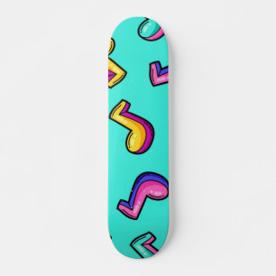 Music pattern skateboard