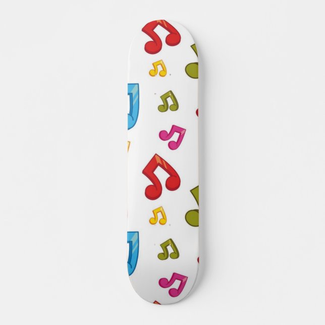 Music pattern skateboard (Front)