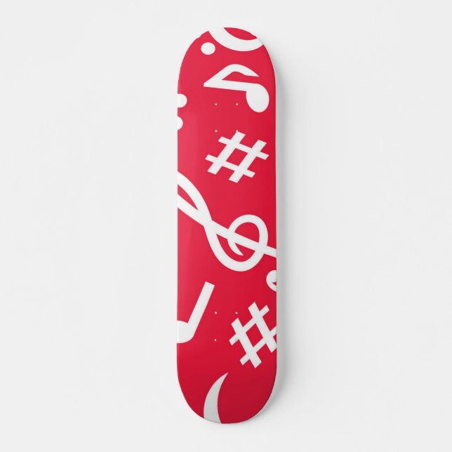 Music pattern skateboard (Front)