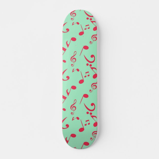 Music pattern skateboard (Front)