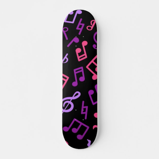 Music pattern skateboard (Front)