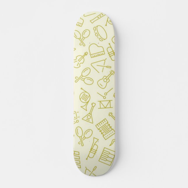 Music pattern skateboard (Front)
