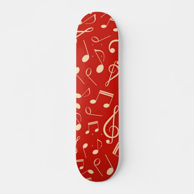 Music pattern skateboard (Front)