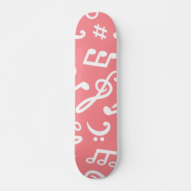 Music pattern skateboard (Front)
