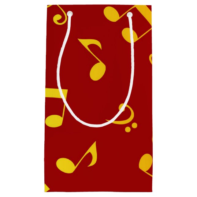 Music pattern small gift bag (Front)
