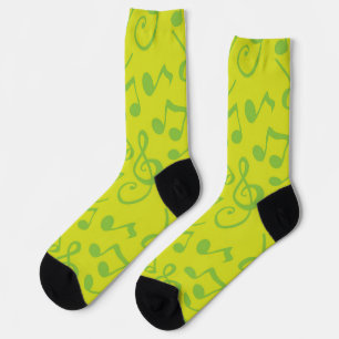 Music pattern socks