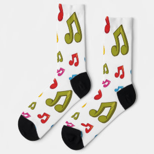Music pattern socks