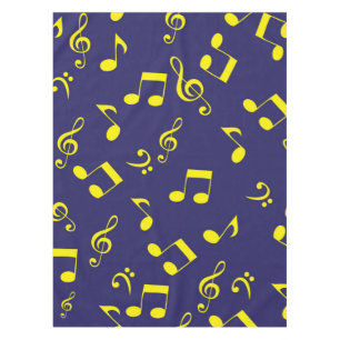Music pattern tablecloth