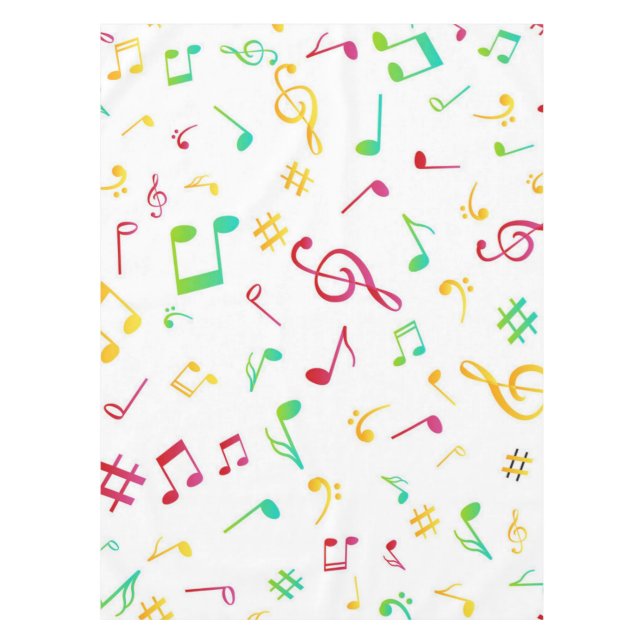Music pattern tablecloth (Front)