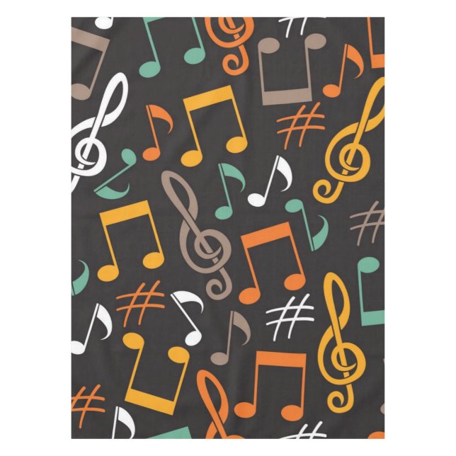 Music pattern tablecloth (Front)