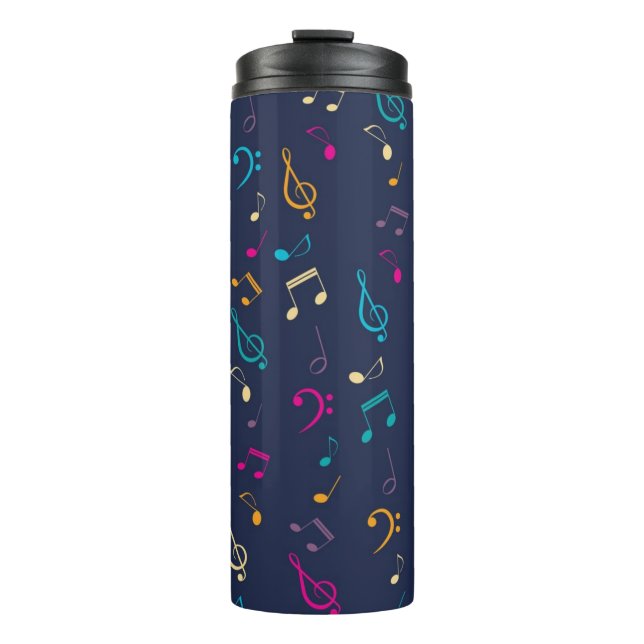 Music pattern thermal tumbler (Front)