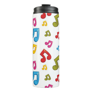 Music pattern thermal tumbler