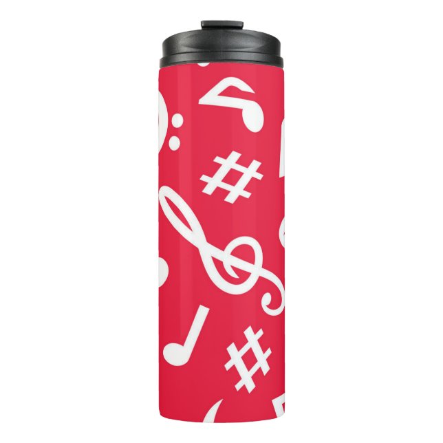 Music pattern thermal tumbler (Front)