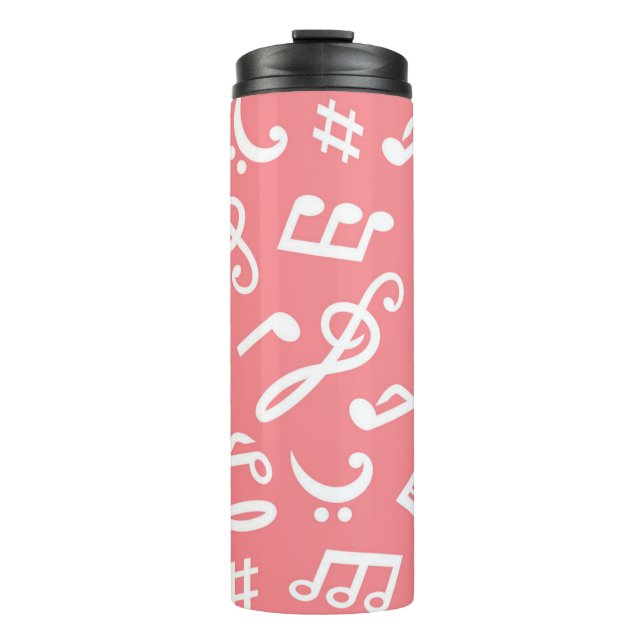 Music pattern thermal tumbler (Front)