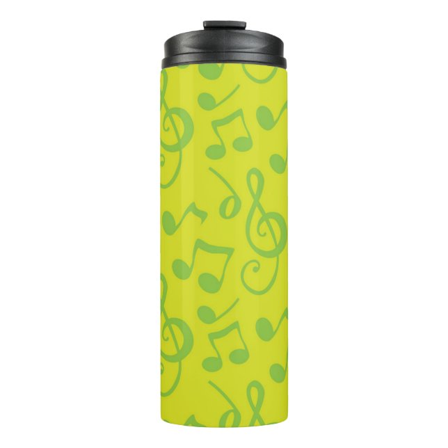Music pattern thermal tumbler (Front)