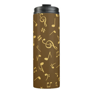 Music pattern thermal tumbler