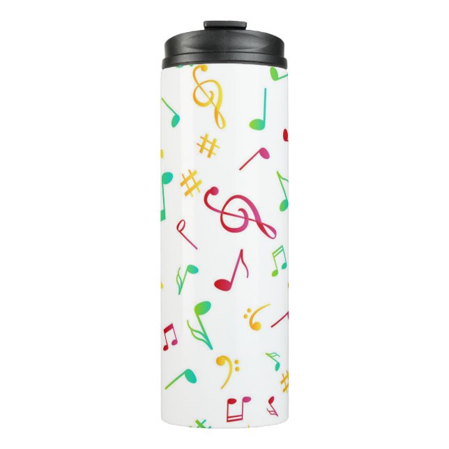 Music pattern thermal tumbler (Front)