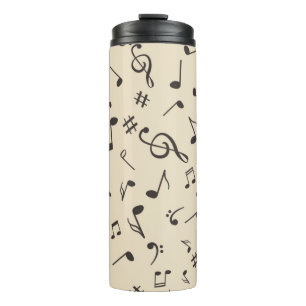 Music pattern thermal tumbler