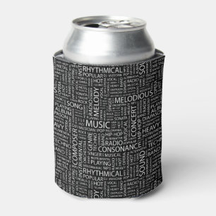 MUSIC pattern word cloud Can Cooler