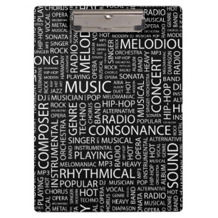 MUSIC pattern word cloud Clipboard