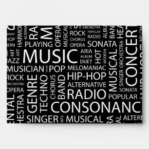 MUSIC pattern word cloud Envelopes
