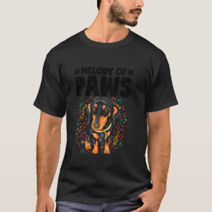 Music Paw-tastic Tunes Dog Funny Animal Musician T-Shirt