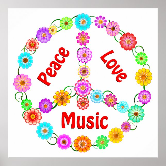 Music Peace Love Poster (Front)