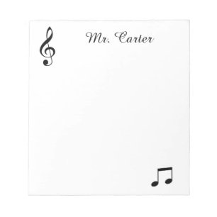 Music Personalised Notepad