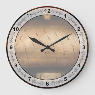 Music - Piano - Binary Code Large Clock