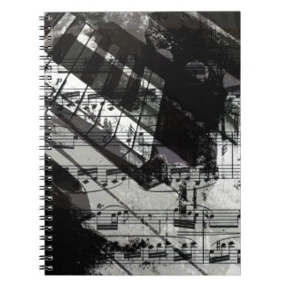 music, piano decor (10) notebook