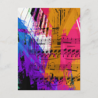 music, piano decor (12) postcard