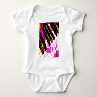 music, piano decor (23) baby bodysuit