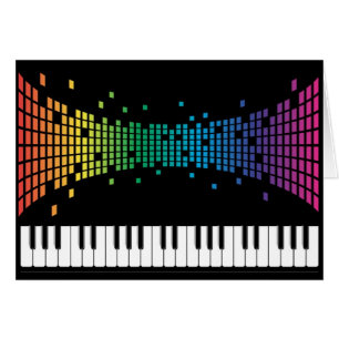 Music piano instrumental keyboard multicolored