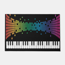 Music piano instrumental keyboard multicolored 