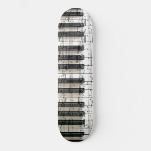 music piano keyboard black and white skateboard